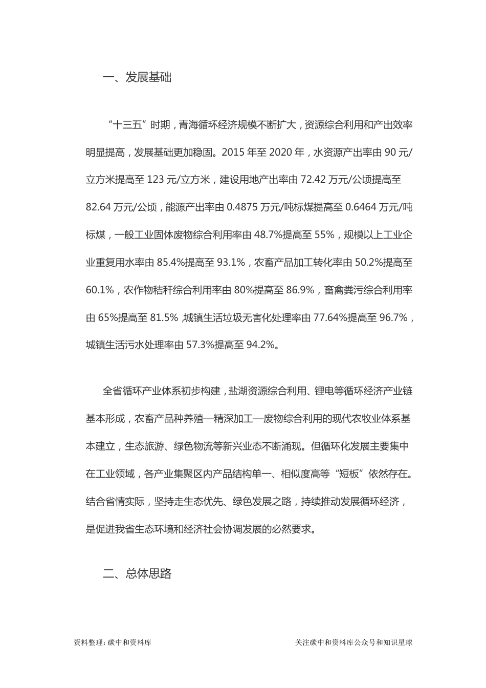 【政策】青海省“十四五”循环经济发展行动方案_第2页