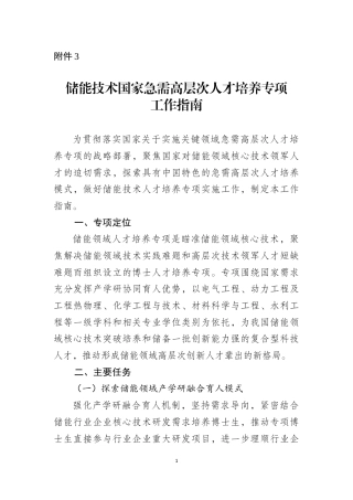 附件2：储能技术国家急需高层次人才培养专项工作指南