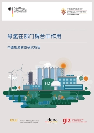 绿氢在部门耦合中作用---中德能源与能效合作