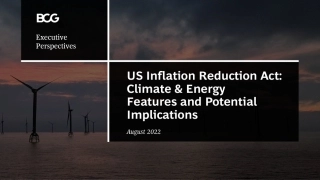 美国《通货膨胀削减法》：气候和能源内容特点及潜在影响（英）-BCG