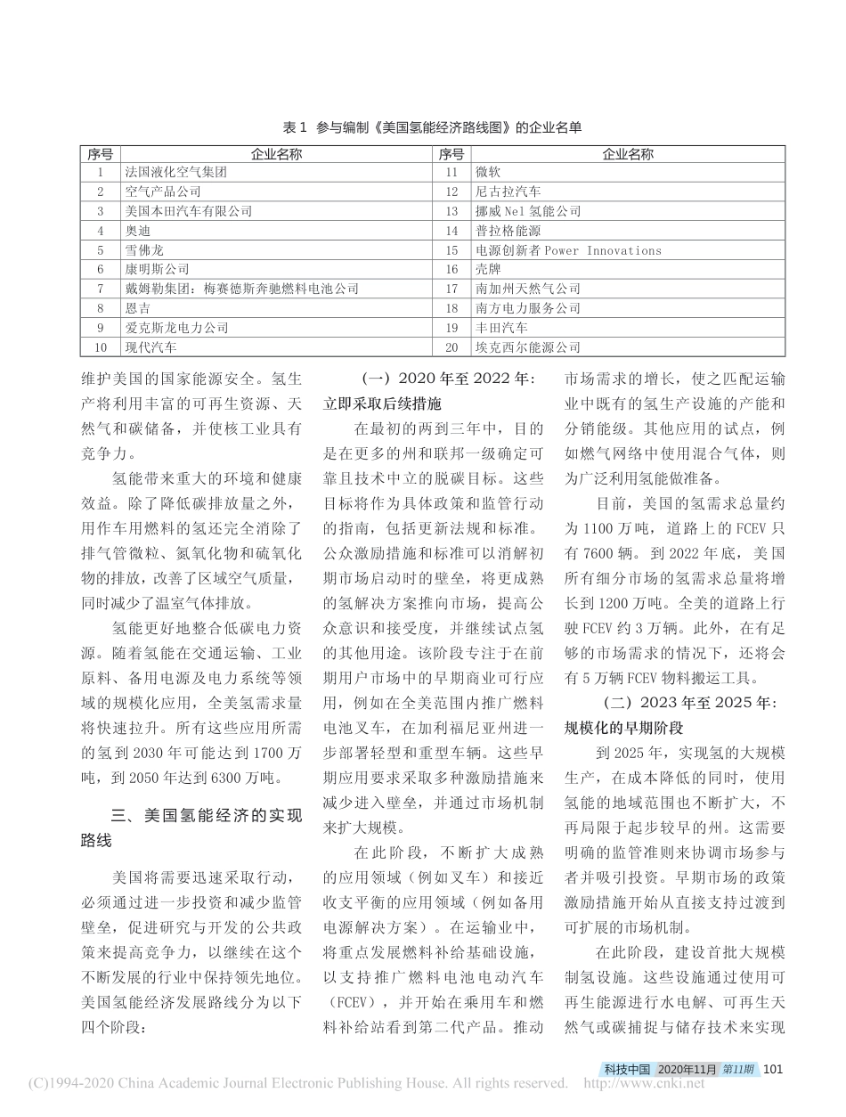 美国产业界发布氢能经济路线图_第2页