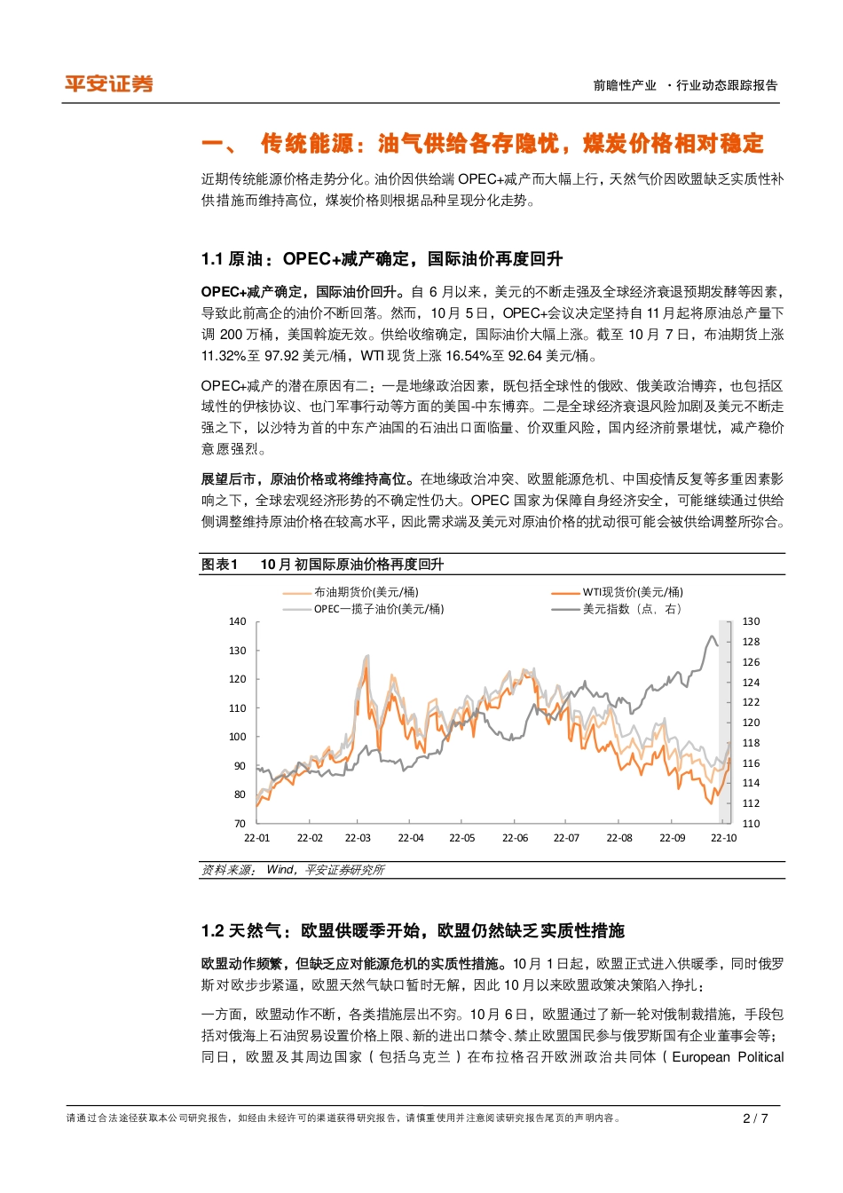 能源行业观察系列(四)-近期国内外能源动态跟踪：东忧西困-平安证券_第2页