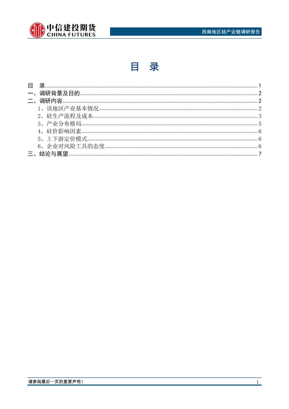 西南地区硅产业链调研报告_第2页
