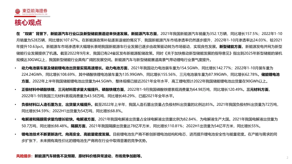 锂电行业研究框架-东亚前海证券_第2页