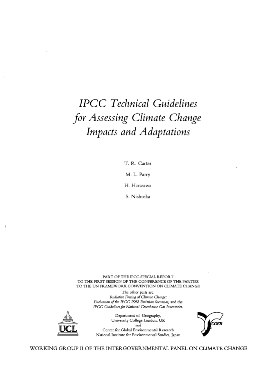 1994年气专委气候变化影响和适应评估技术指南ipcc-technical-guidelines-1994n-1_第3页