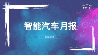 2022年6月智能汽车月度报告-赛博汽车