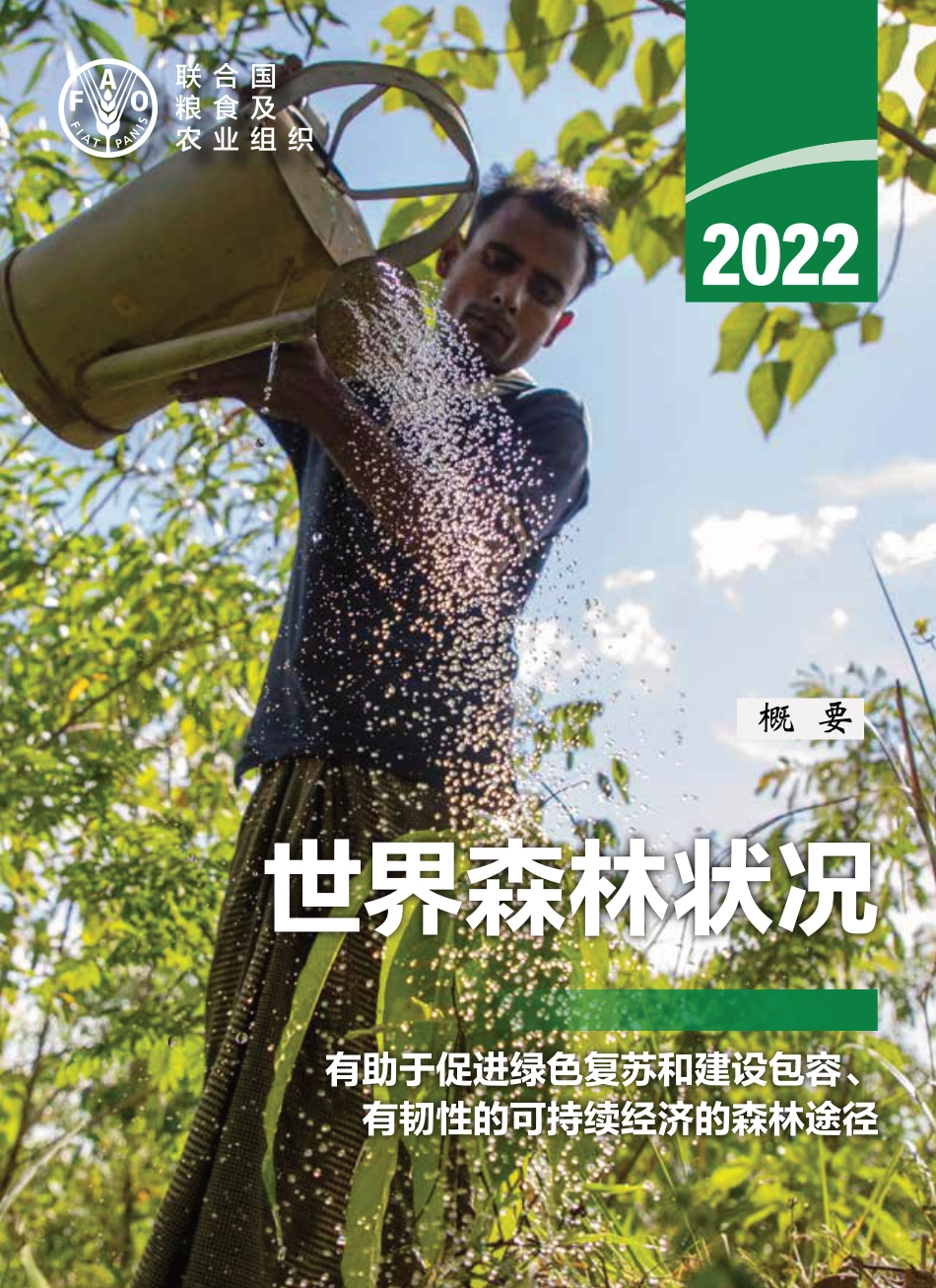 2022年世界森林状况：概要-联合国粮农组织_第1页