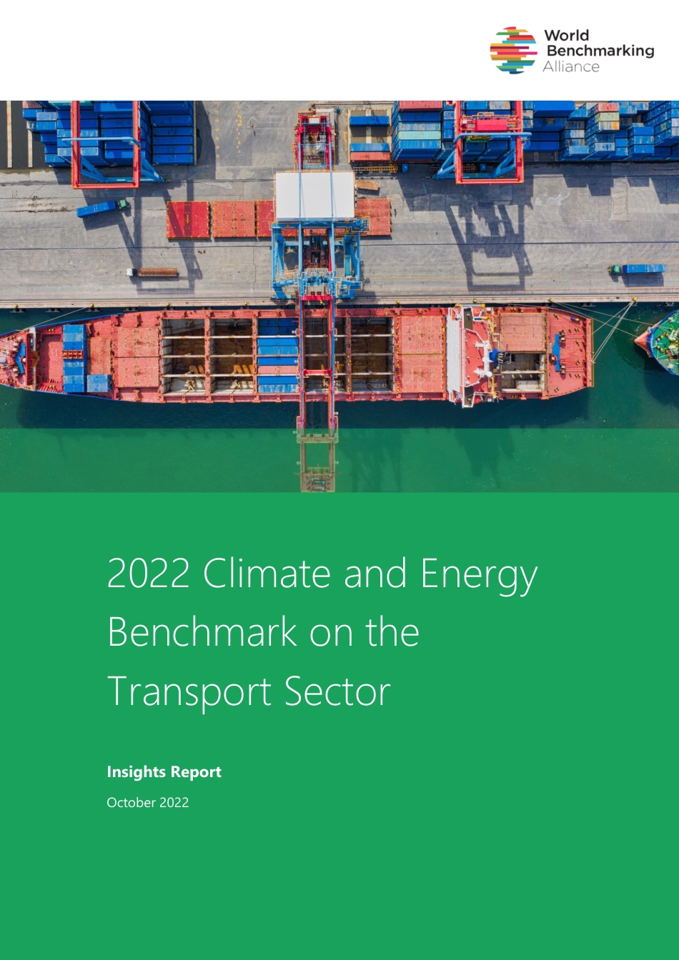 2022年交通部门气候和能源基准（英文版）-世界标杆联盟_第1页