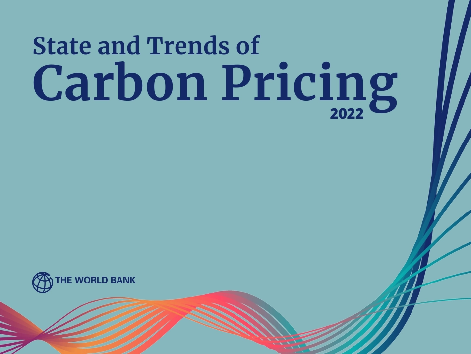 2022年碳定价的现状与趋势（英）-世界银行_第1页
