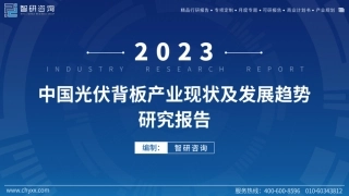 2023年中国光伏背板产业现状及发展趋势研究报告---智研咨询