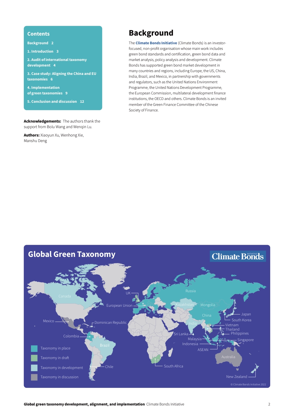 Global Green Taxonomy Development, Alignment and Implementation_第2页