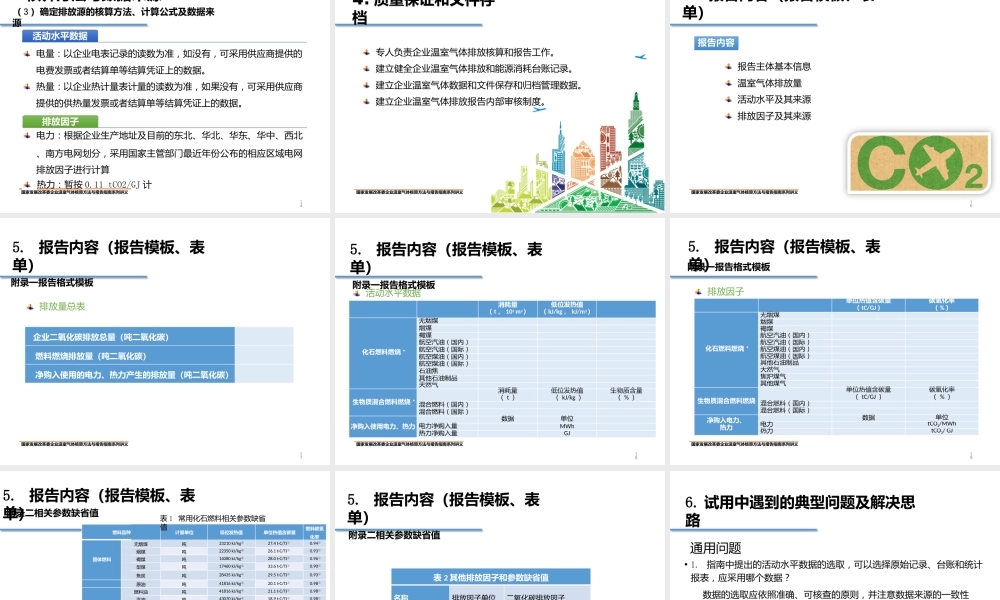 中国民用航空企业温室气体核算方法与报告指南