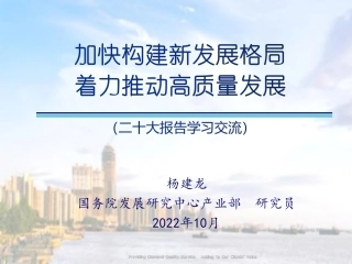 二十大报告学习交流-国务院发展研究中心(119页)