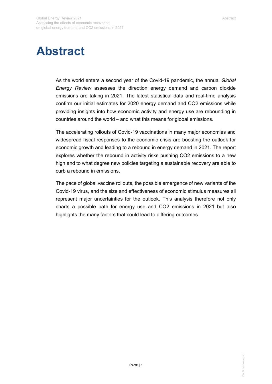 全球能源评论2021-国际能源署_第3页