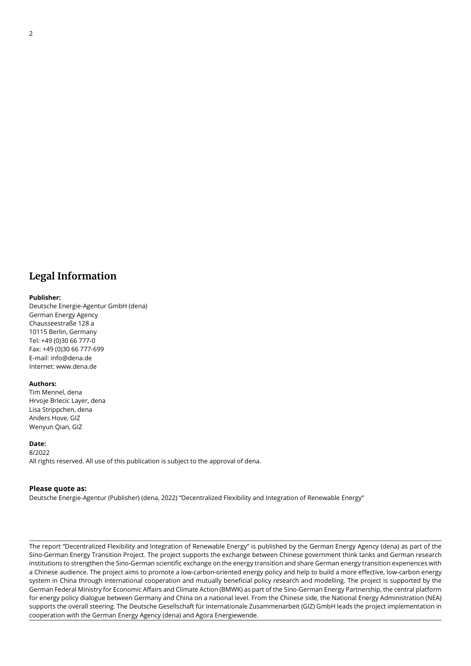 分散式灵活性和可再生能源的整合——德国的经验和对中国的展望（英文版）-GIZ_第2页