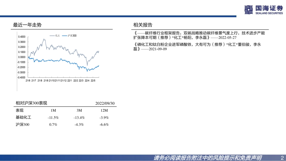 化工行业2022年9月更新版：欧洲成本大增，利好中国化工品出口-国海证券_第2页