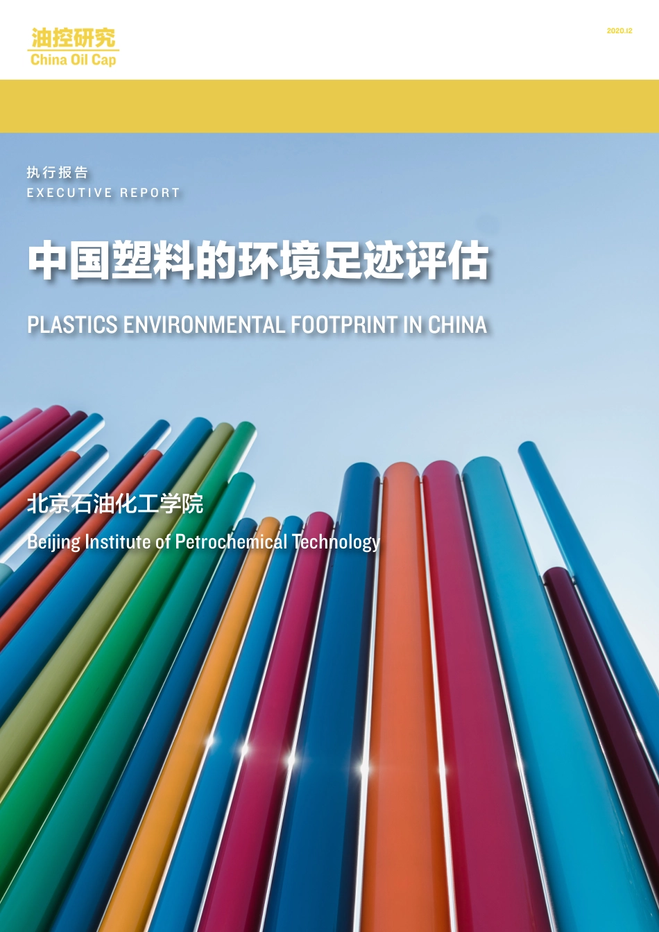 北京石油化工学院：中国塑料的环境足迹评估_第1页