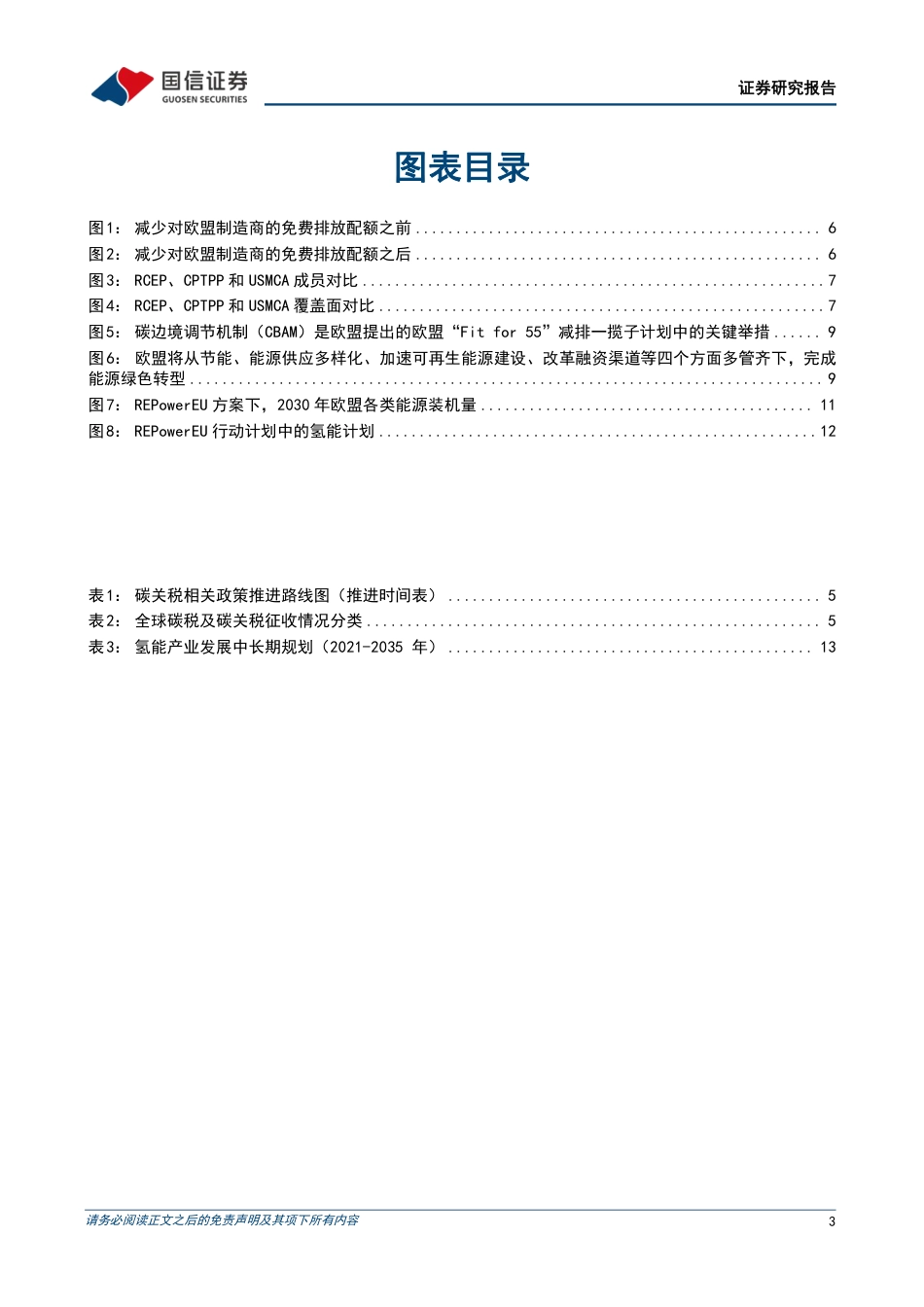 双碳视角看欧盟绿色新政政策篇：碳关税愈发激进可能带来的影响及启示-国信证券_第3页