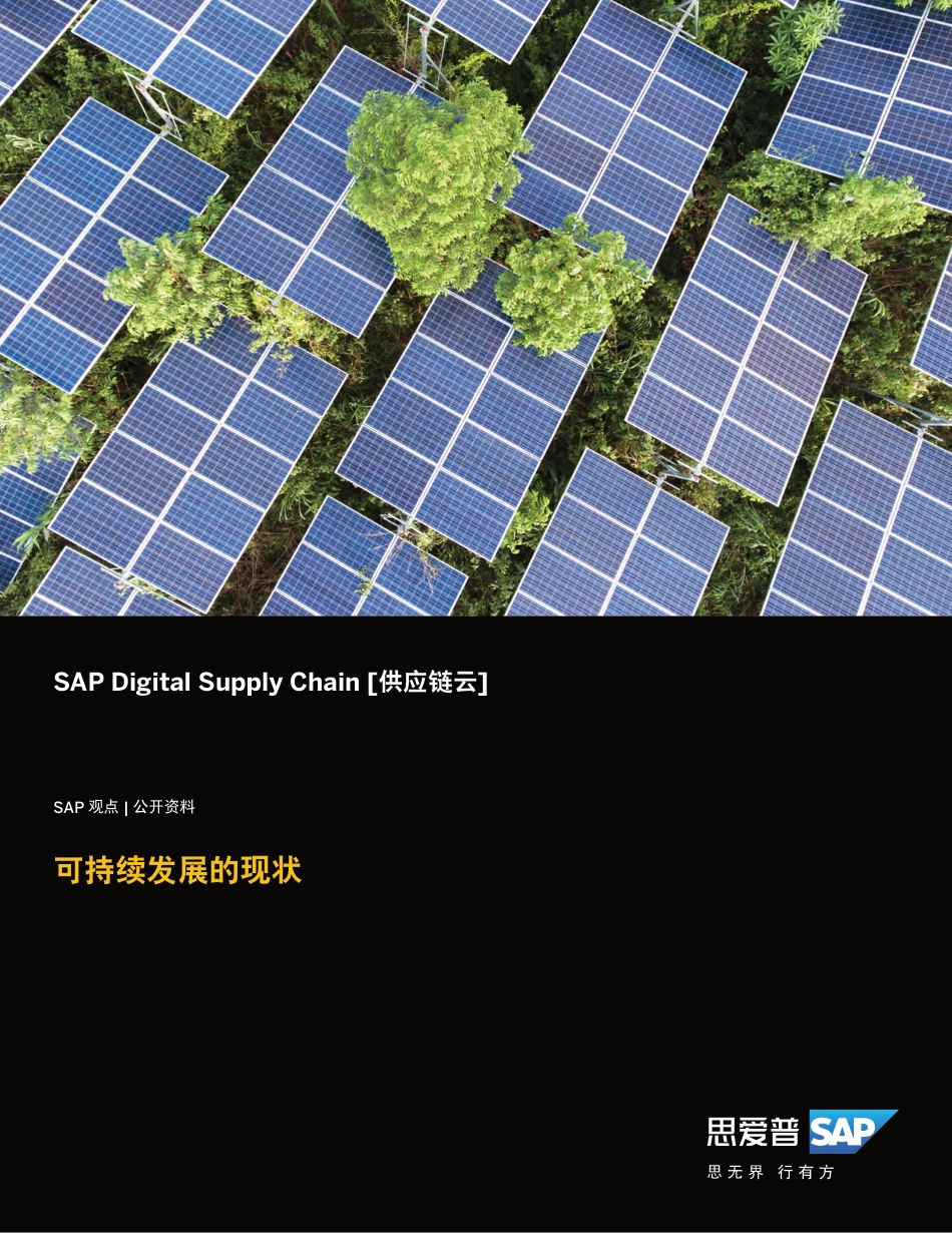 可持续发展的现状-思爱普_第1页