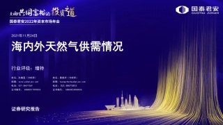 天然气行业：海内外天然气供需情况