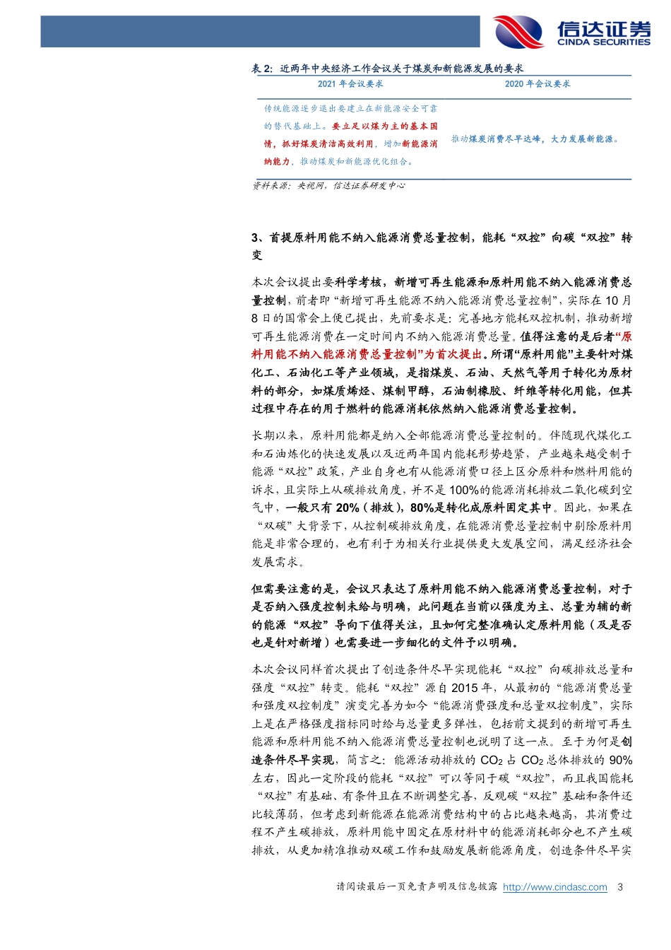 如何理解中央经济工作会议关于“双碳”、能源的最新精神？-信达证券_第3页