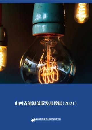山西省能源低碳发展数据（2021）-山西科城能源环境创新研究院