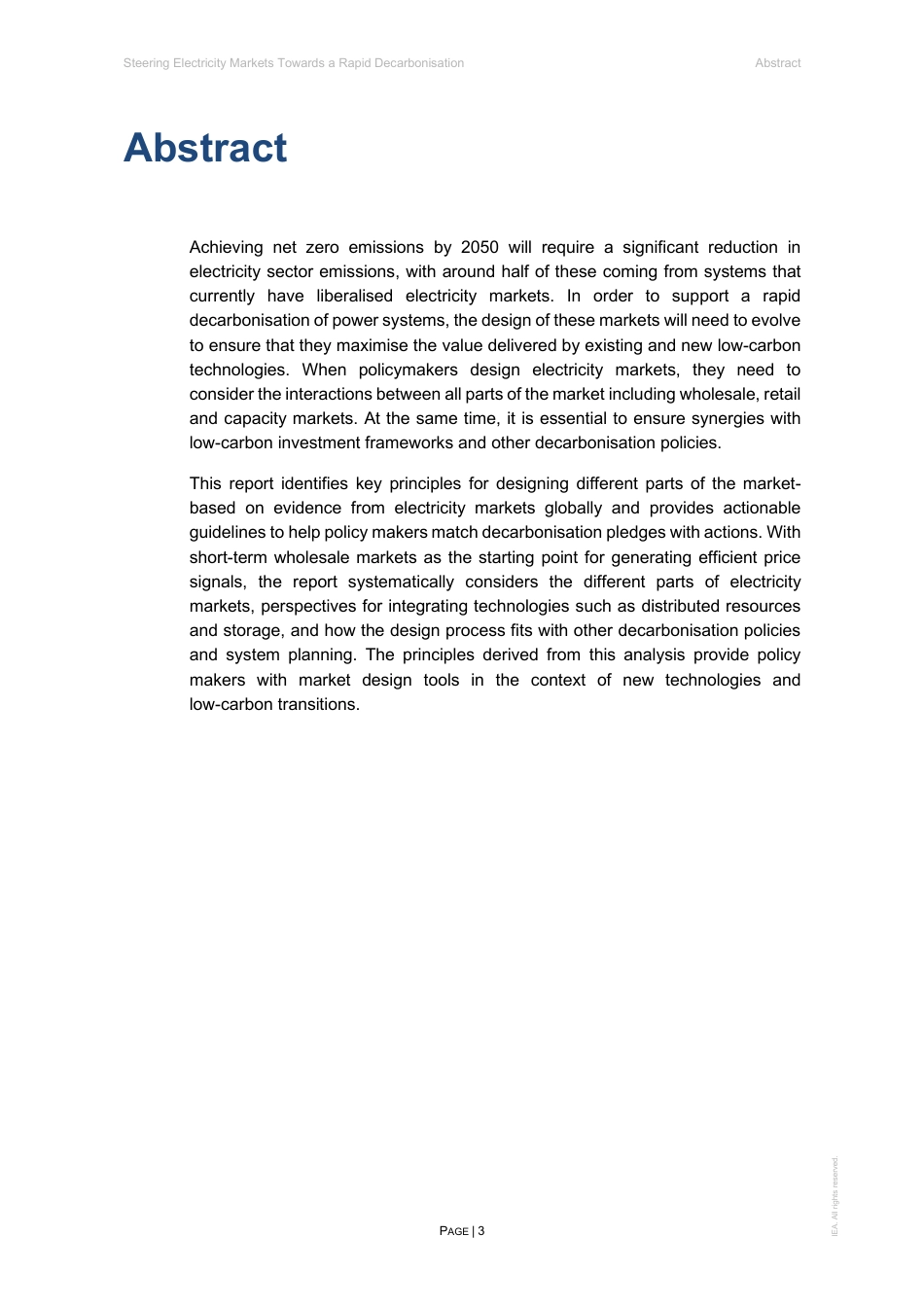 引导电力市场走向快速脱碳（英）-IEA_第3页