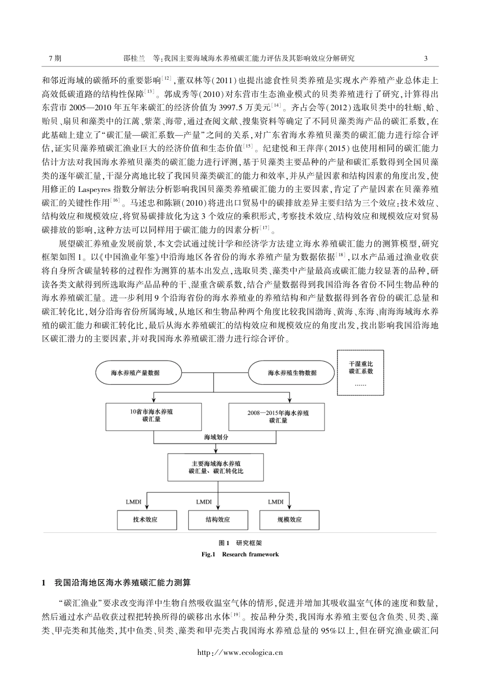 我国主要海域海水养殖碳汇能力评估及其影响效应——基于我国9个沿海省份面板数据_第3页