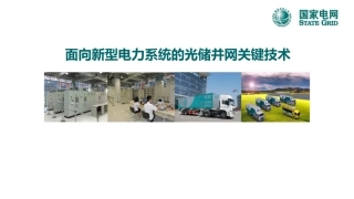 新型电力系统下光储并网关键技术