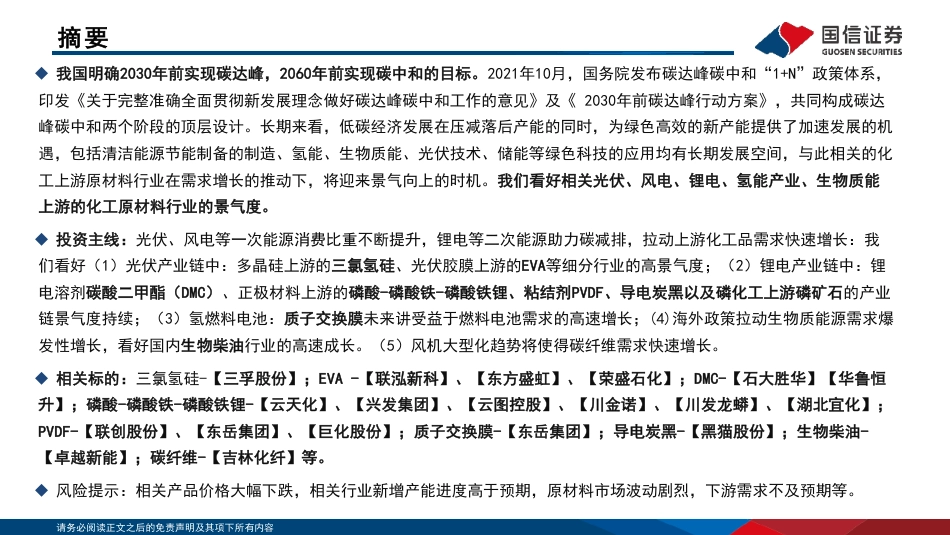 新能源化工材料研究框架-国信证券_第2页