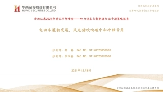 新能源行业：电动车蓬勃发展，风光储吹响碳中和冲锋号角