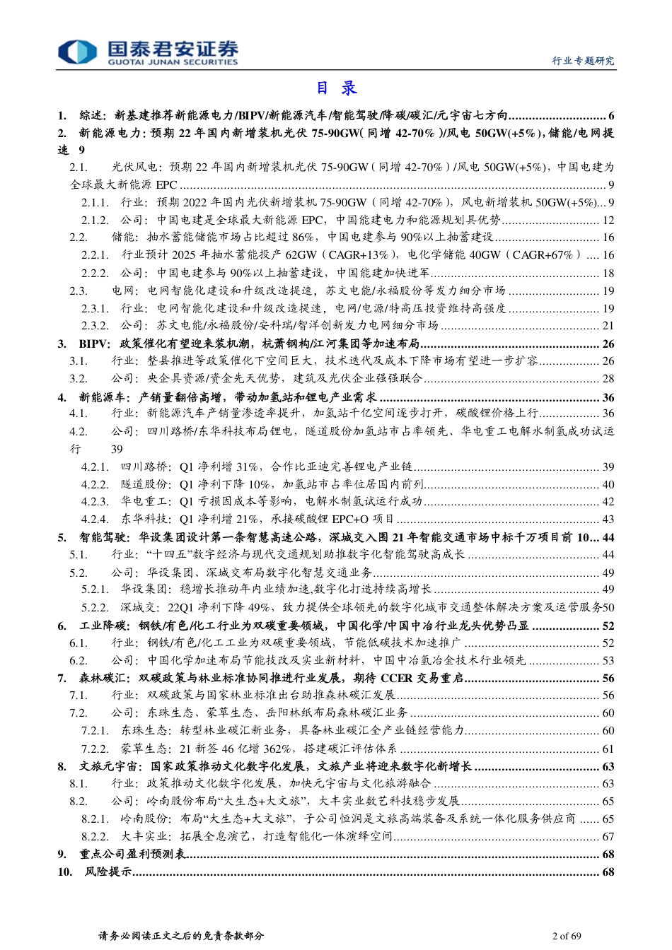 新赛道系列1：新能源电力／BIPV／新能源汽车／智能驾驶等新基建推荐七个方向-国泰君安_第2页