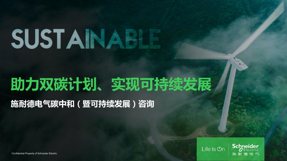 施耐德碳中和暨可持续发展咨询服务_第1页