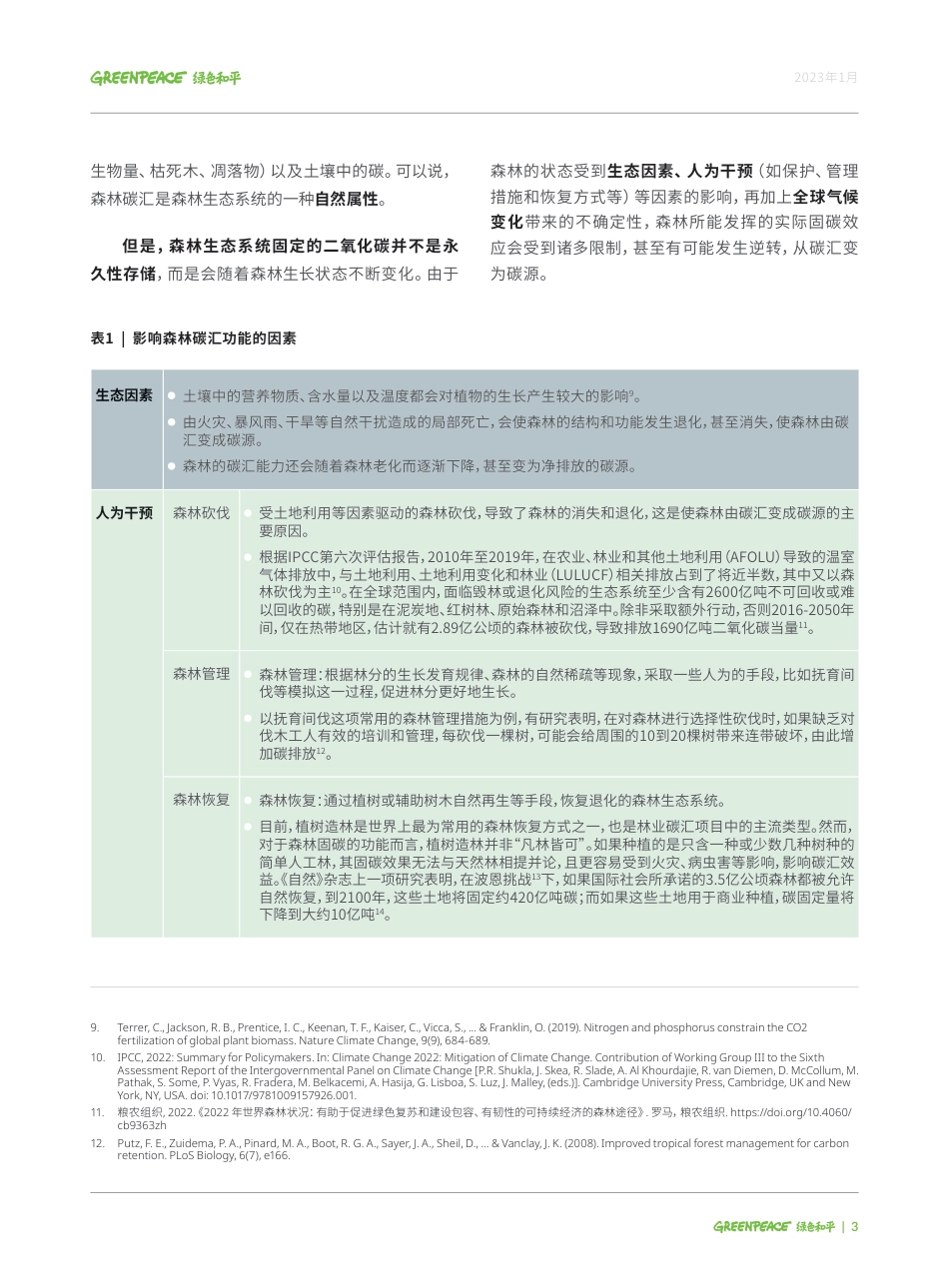 林业碳汇风险难避，使用碳抵消应谨慎-绿色和平_第3页