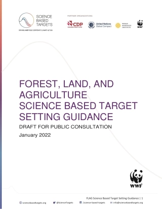 森林、土地和农业科学碳目标设定指南草案（英）