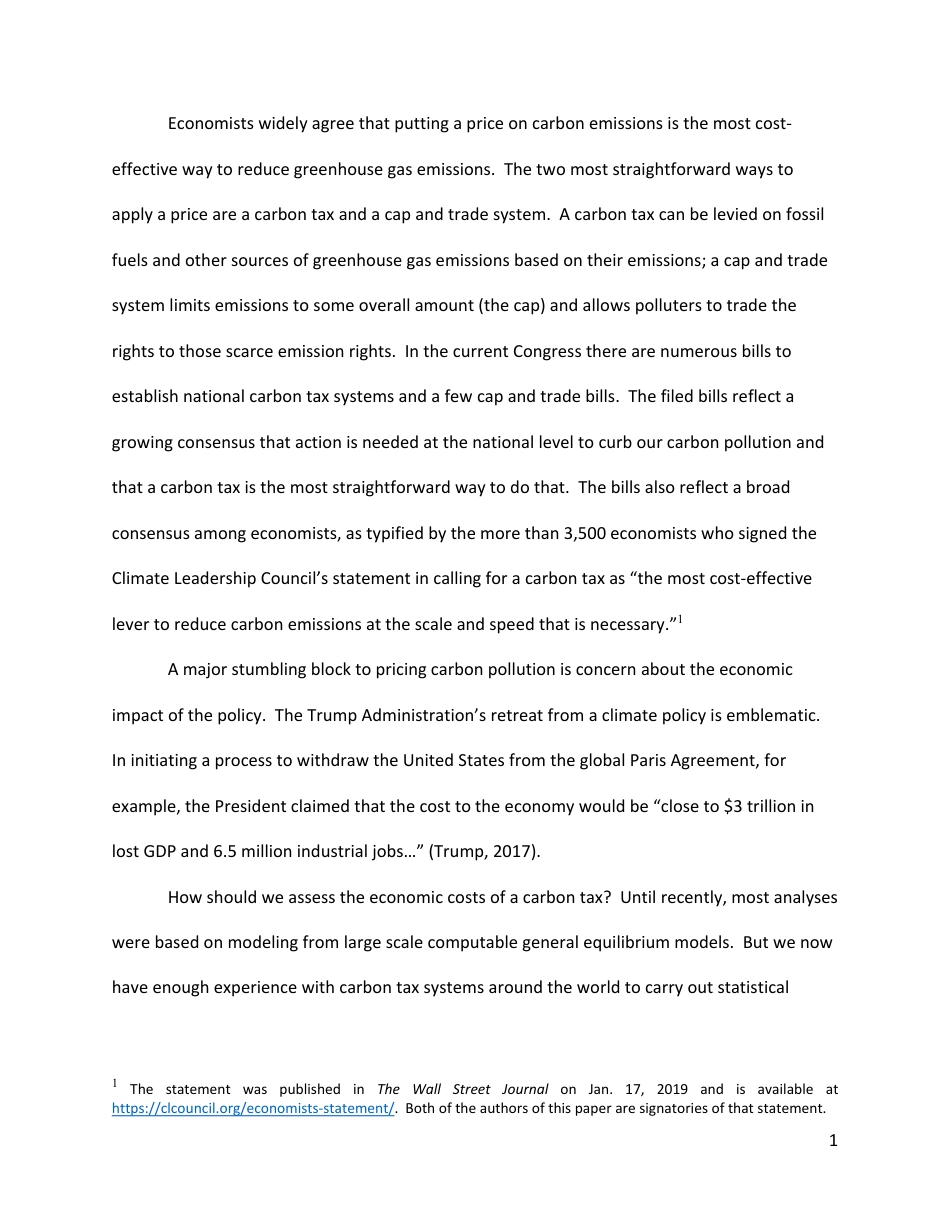 欧洲碳税的宏观经济影响（英文版）The Macroeconomic Impact of Europe’s Carbon Taxes w27488 (1)_第3页