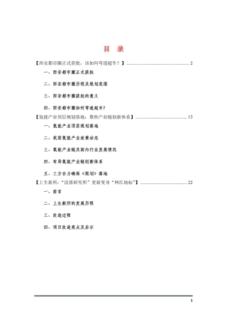 氢能产业链、西安都市圈