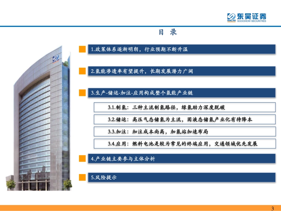 氢能系列研究一：氢能源产业链分析-东吴证券_第3页