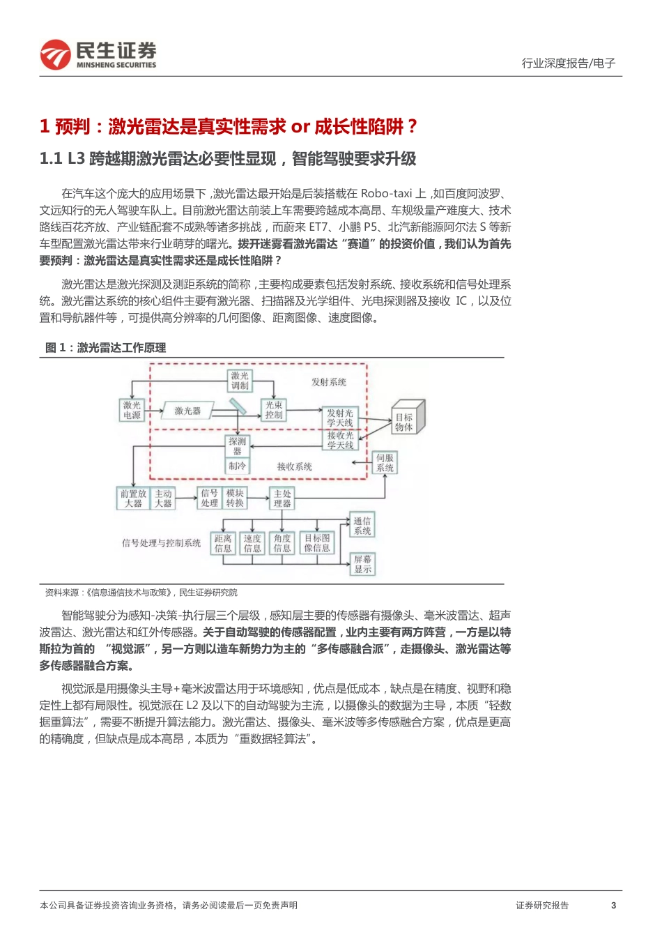 汽车电子行业系列报告之激光雷达篇：激光雷达星辰大海，国产供应链初长成_第3页