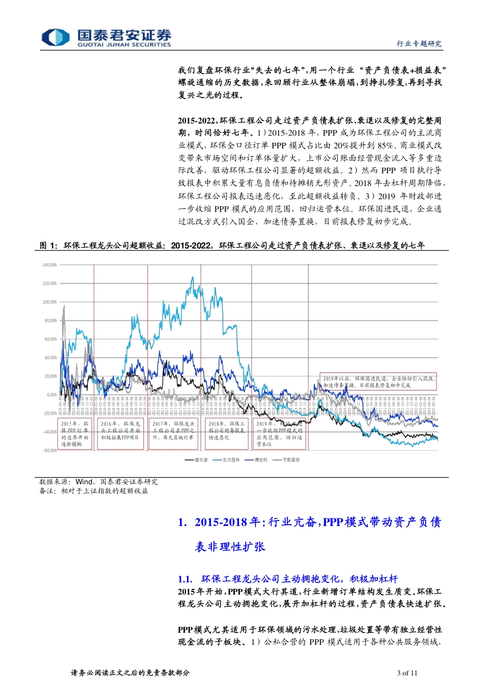 环保行业资产负债表扩张、衰退及修复过程分析：复盘环保行业“失去的七年”-国泰君安_第3页