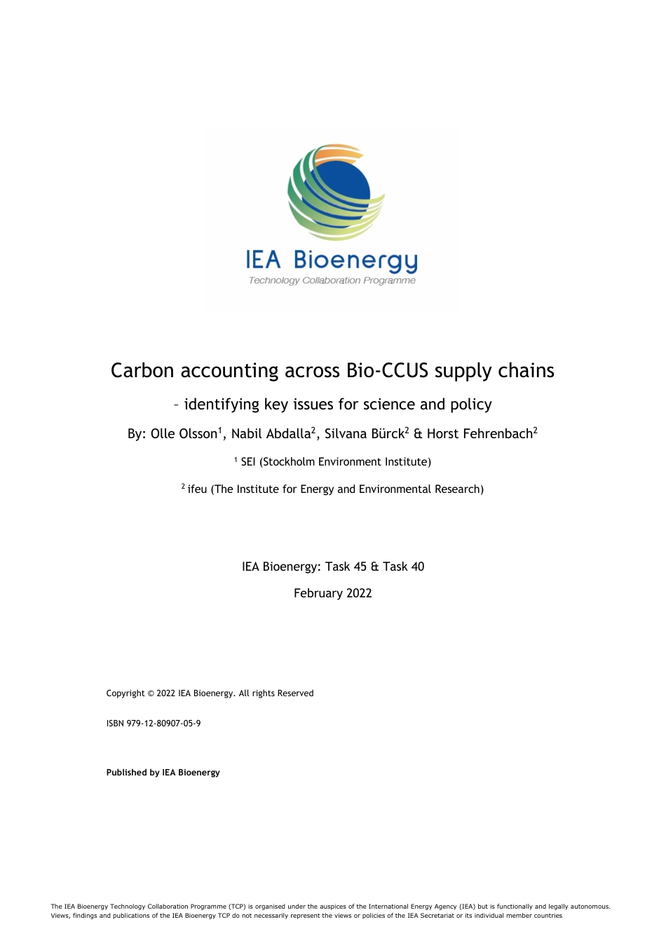 生物CCUS供应链中的碳核算—确定科学和政策的关键问题(英)-IEA_第2页