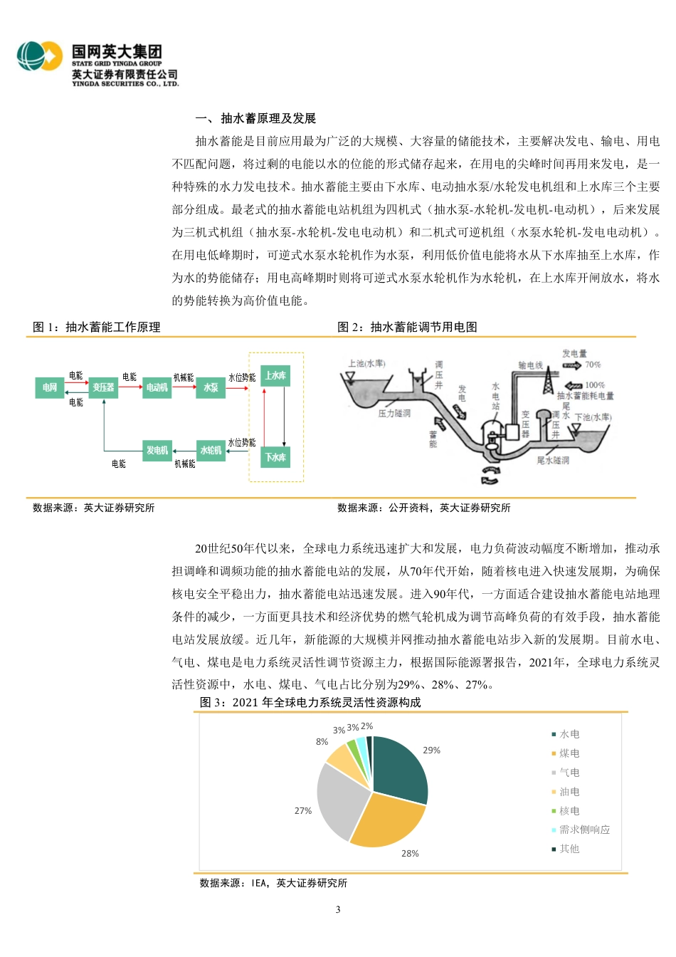 电力能源行业深度研究报告：电力储能应用场景广泛，抽水蓄能步入快速发展新阶段-英大证券_第3页