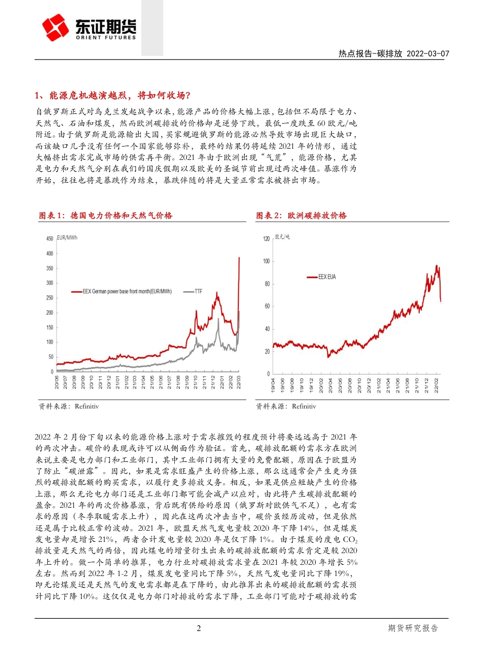 碳价与能源价格背离原因解析-东证期货_第2页