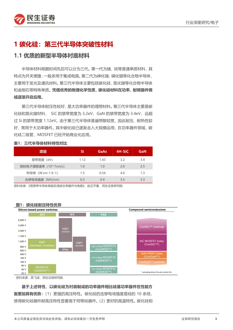 碳化硅行业深度报告：新材料定义新机遇，SiC引领行业变革-民生证券_第3页