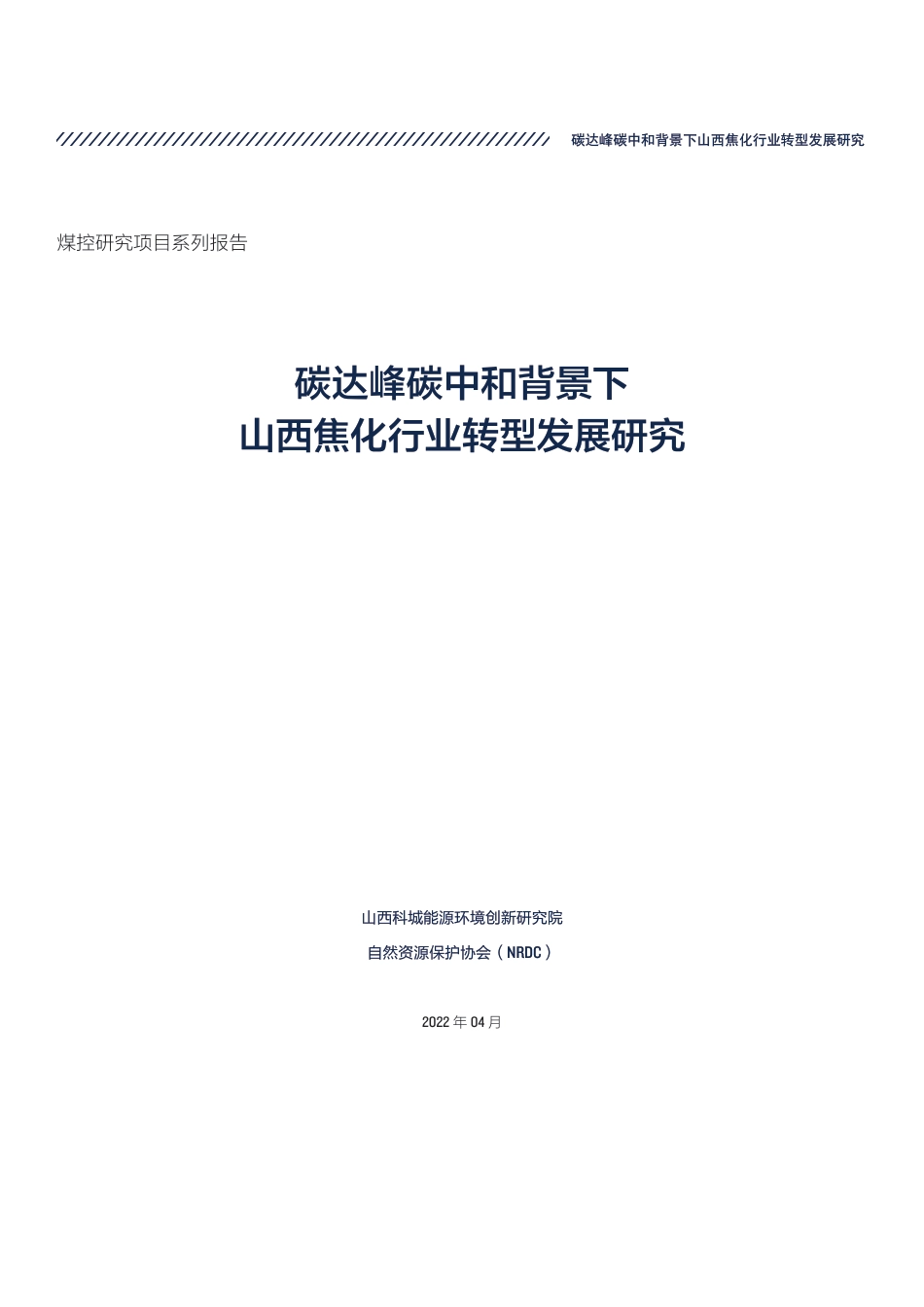 碳达峰碳中和背景下山西焦化行业转型发展研究-NRDC_第3页