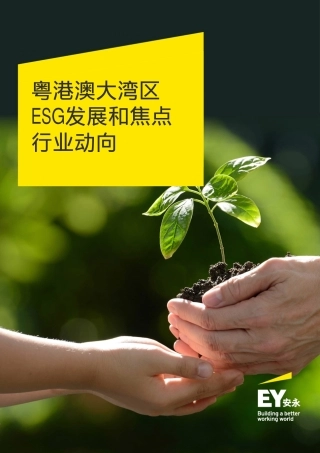 粤港澳大湾区ESG发展和焦点行业动向（中文）---安永
