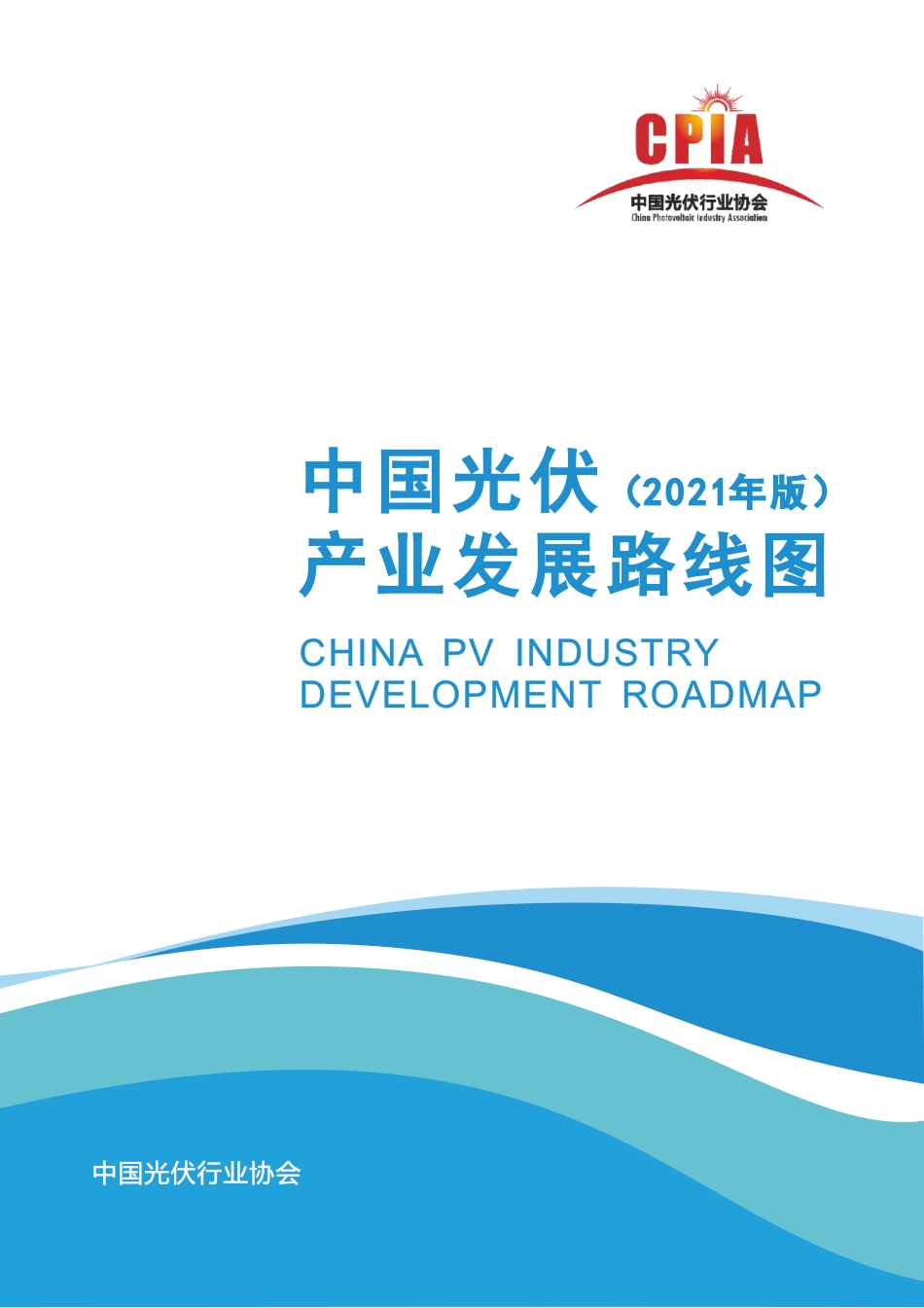 中国光伏产业发展路线图(2021年版)-中国光伏行业协会_第1页