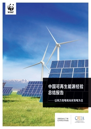 中国可再生能源经验总结报告——以风力发电和光伏发电为主