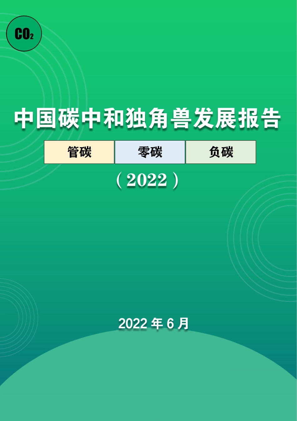 中国碳中和独角兽发展报告_第1页