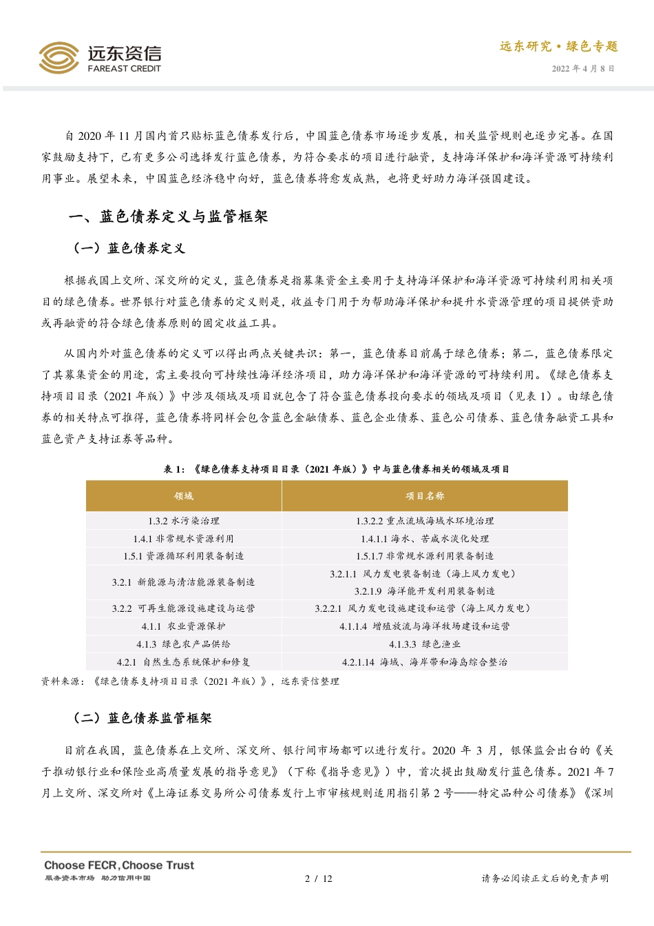 中国蓝色债券发展情况浅析-远东资信_第2页